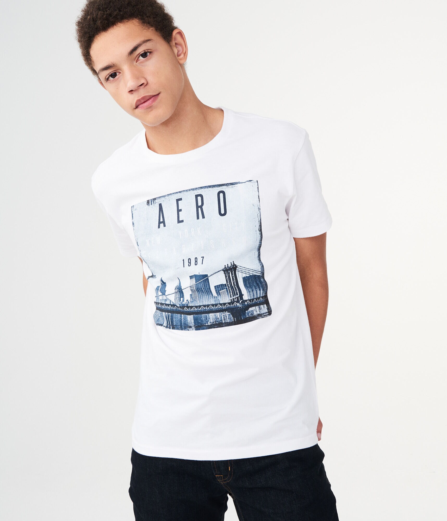 Aero New York City Bridge Graphic Tee