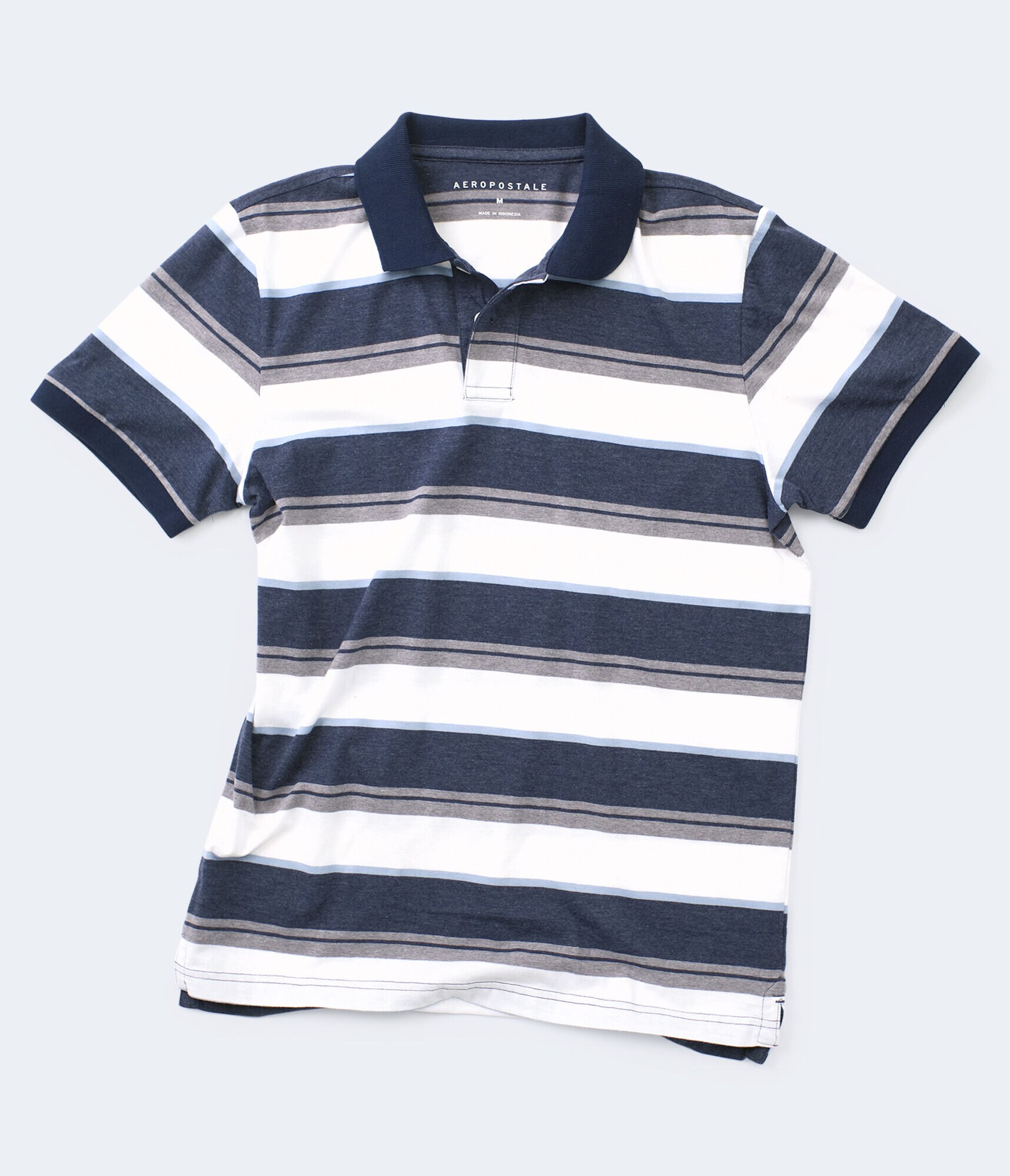 Striped Jersey Polo