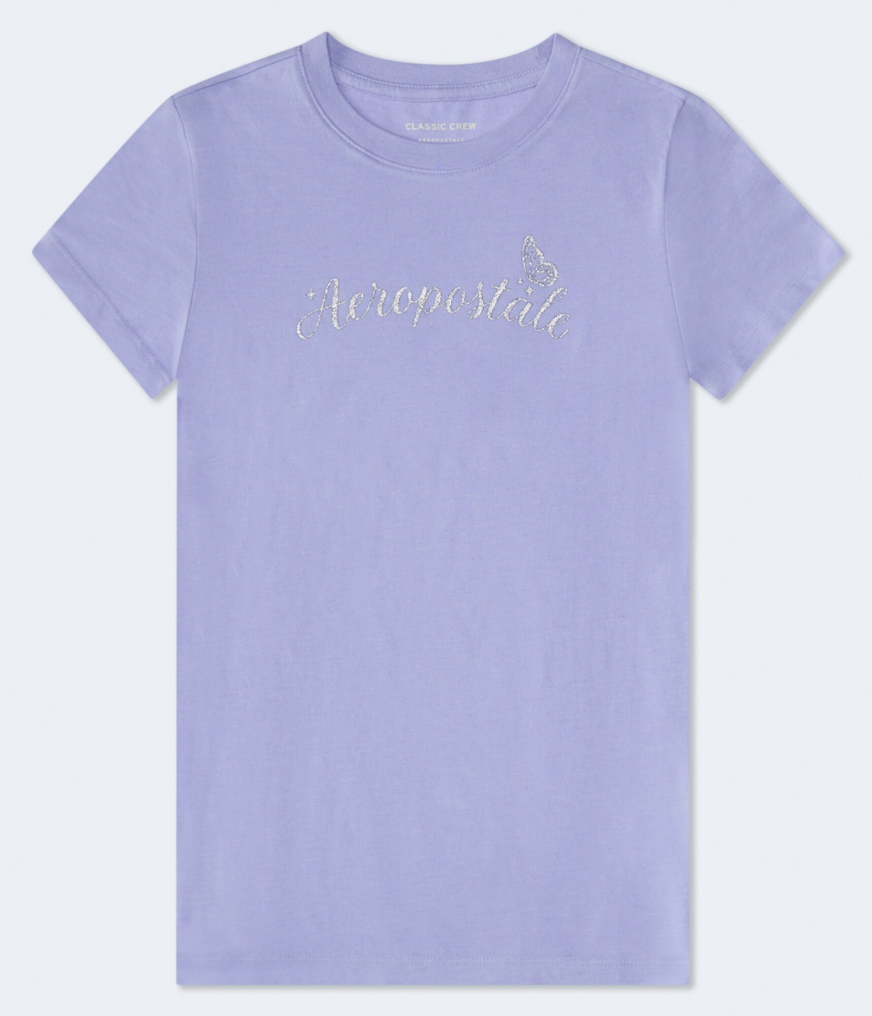 Aeropostale Butterfly Glitter Graphic Tee