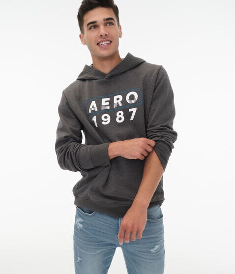 Aero 1987 Box Logo Pullover Hoodie