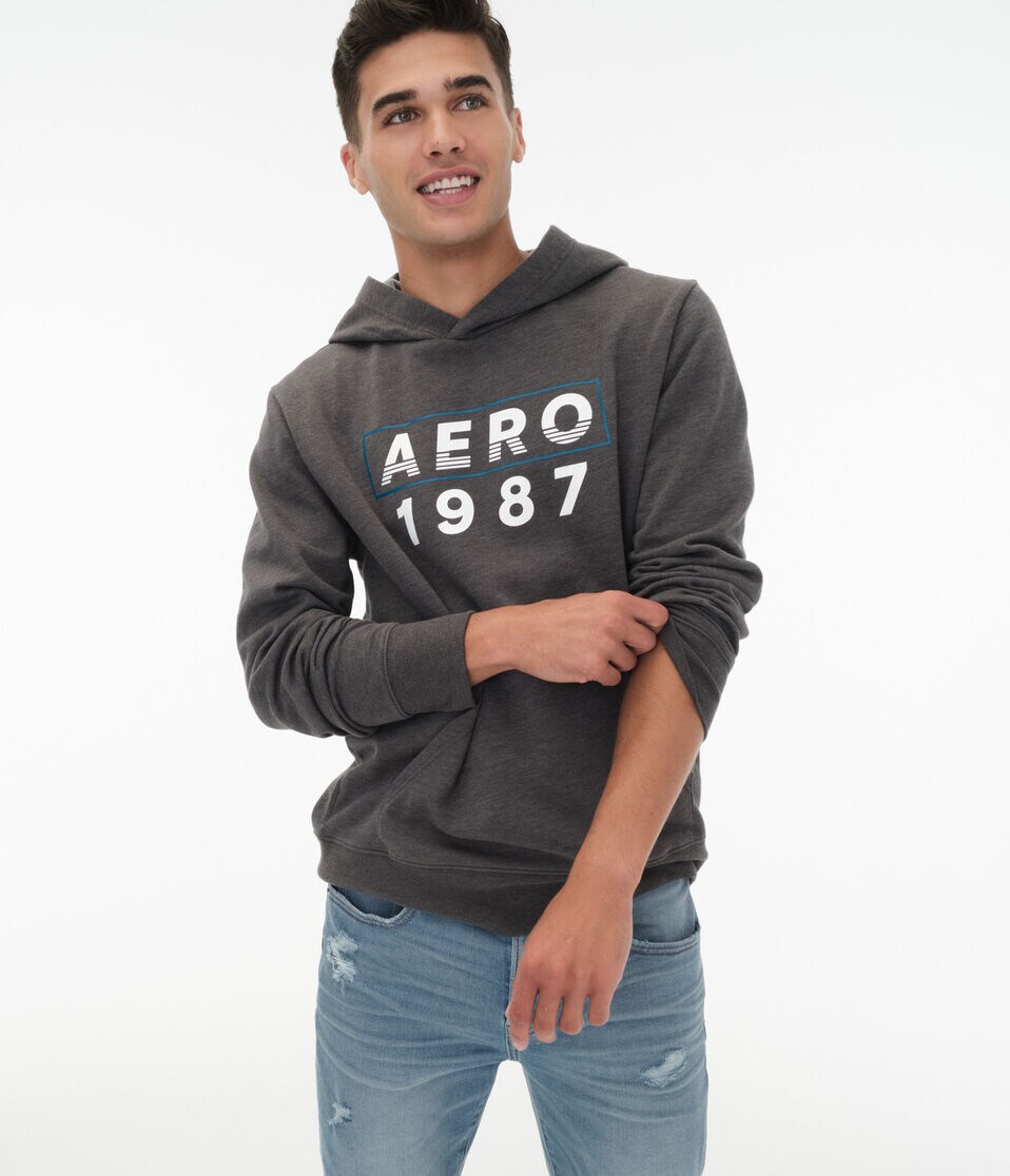 Aero 1987 Box Logo Pullover Hoodie
