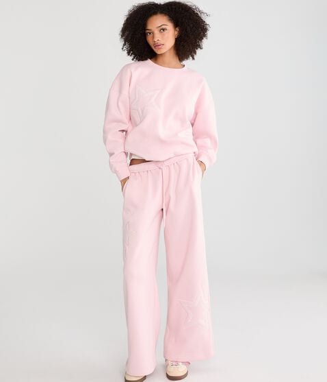 Cloud Soft Stars Oversized Crew Sweatshirt Cloud Soft Stars Oversized Crew Sweatshirt