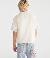 Floral Boxy Linen Camp Shirt