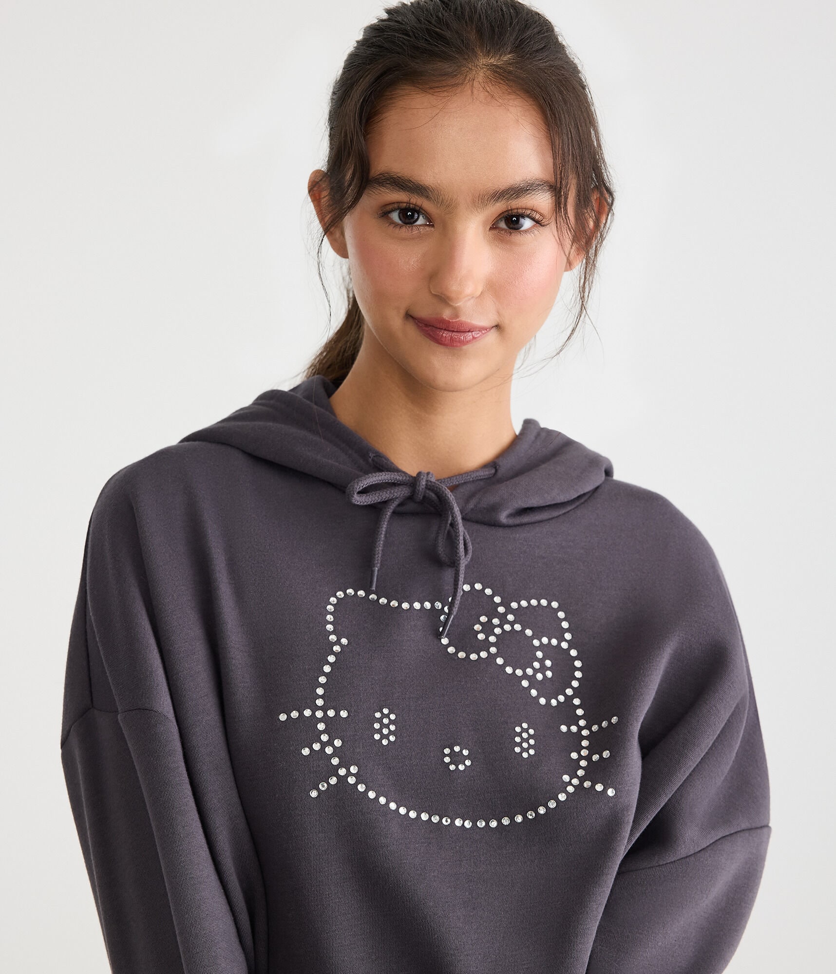 Hello Kitty | Aero Rhinestone Pullover Hoodie