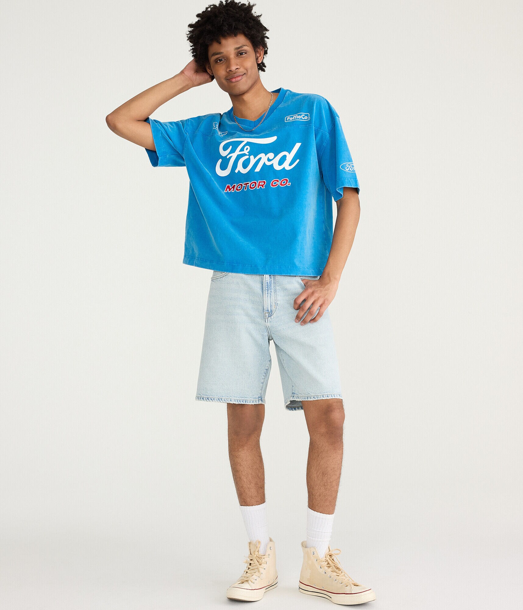 Baggy Denim Shorts 9"