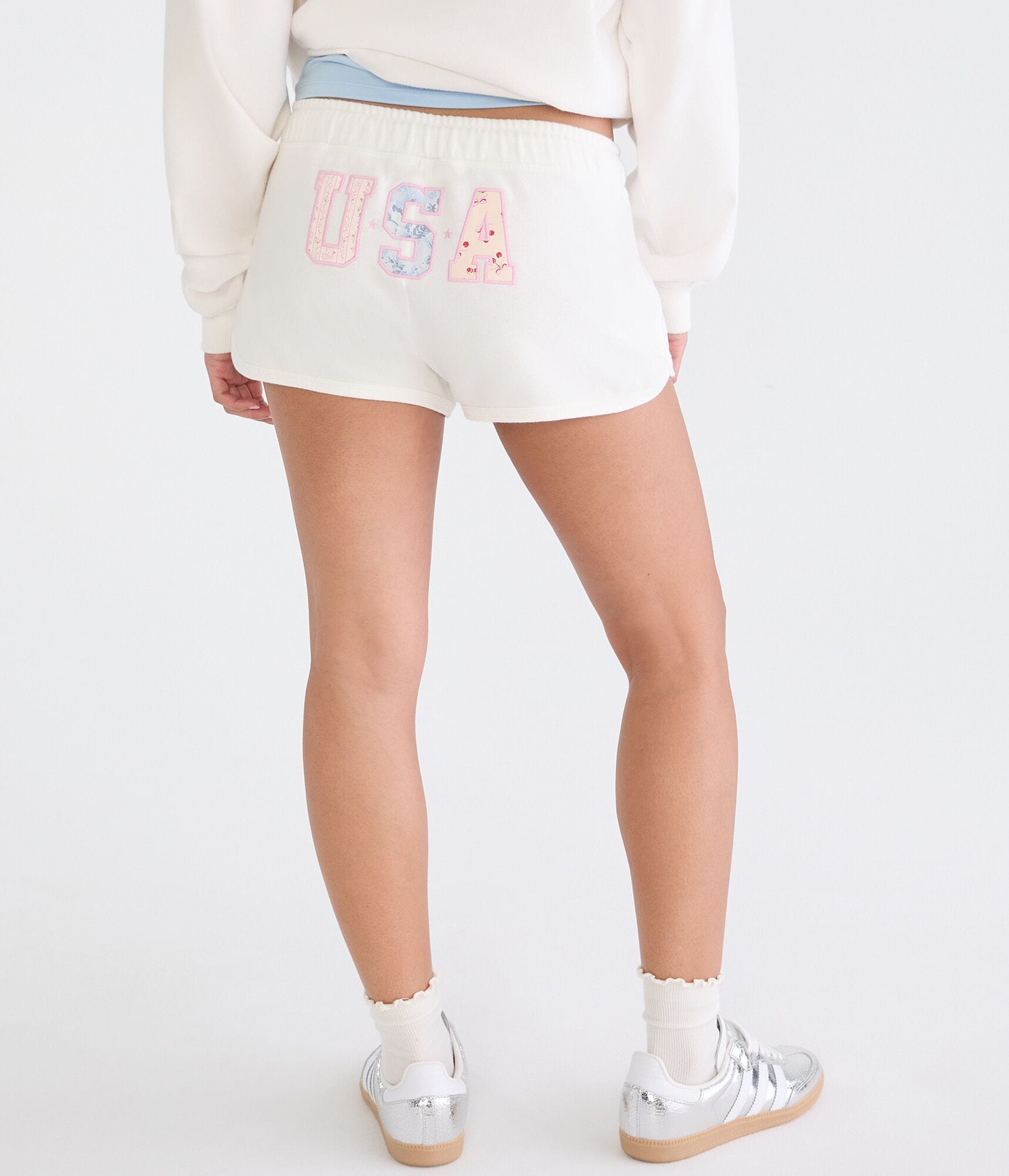 Cloud Soft USA Low-Rise Fleece Dolphin Shorts