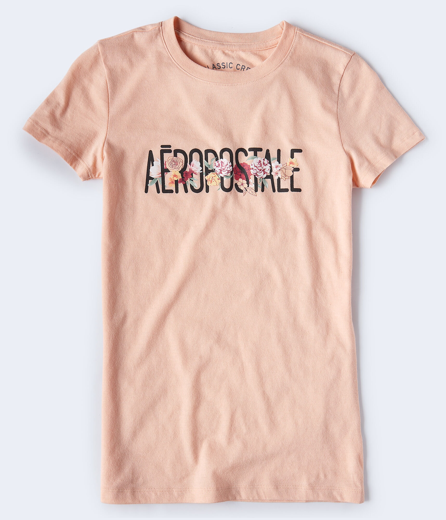 Floral Aeropostale Logo Graphic Tee