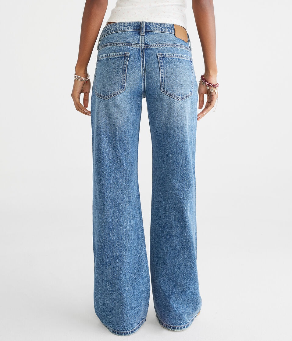 Low-Rise Baggy Flare Jean