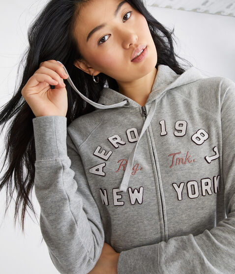 Aero 1987 New York Arch Full-Zip Hoodie Aero 1987 New York Arch Full-Zip Hoodie