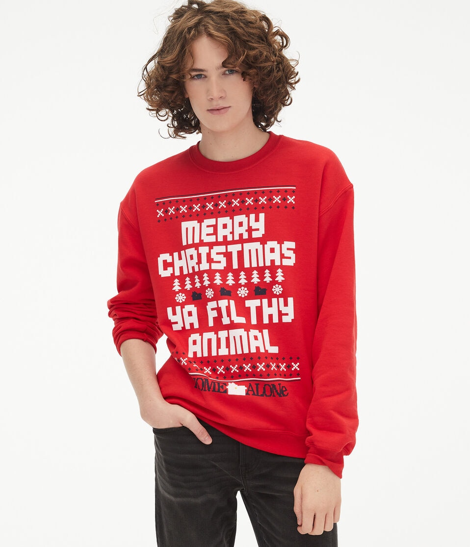 Home Alone Merry Christmas Crew Sweatshirt - Main Image