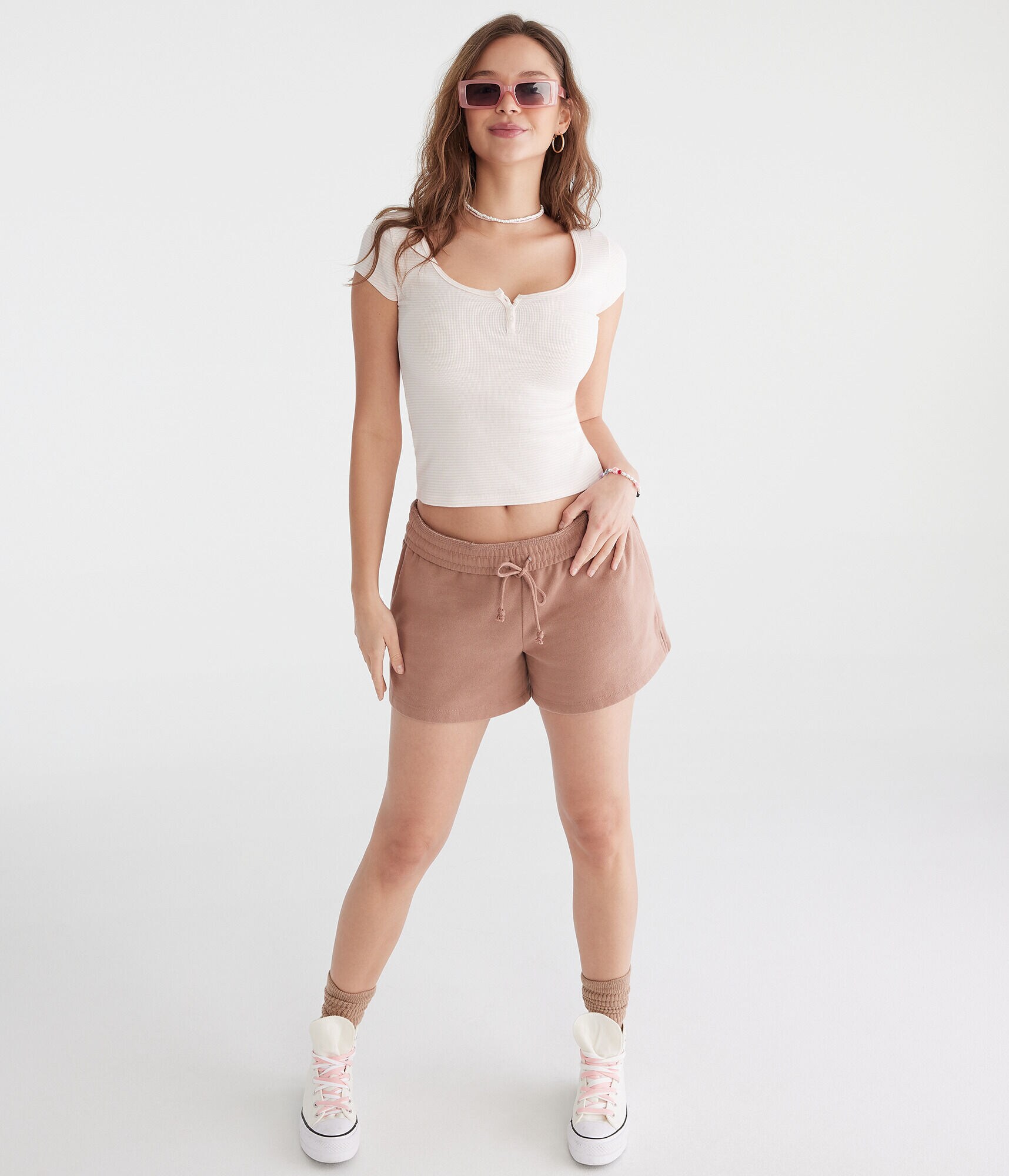 Fleece Slouchy Shorts
