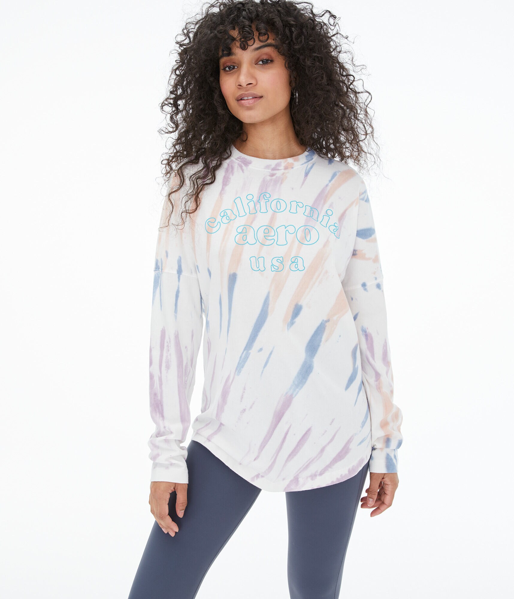 Long Sleeve Surf New York Oversized Graphic Tee