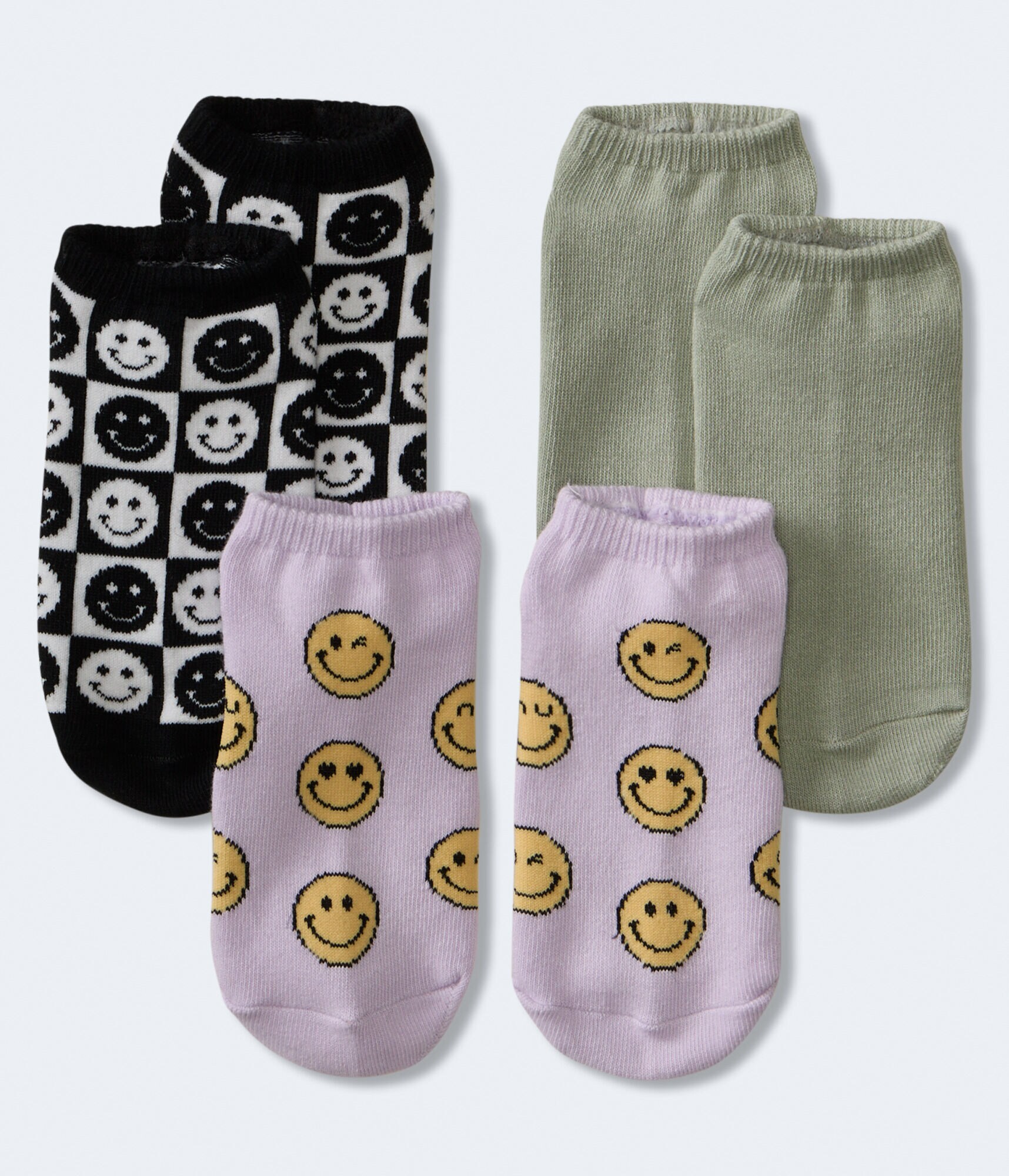 Smiley Ankle Sock 3-Pack