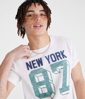 New York 87 Appliqué Graphic Tee