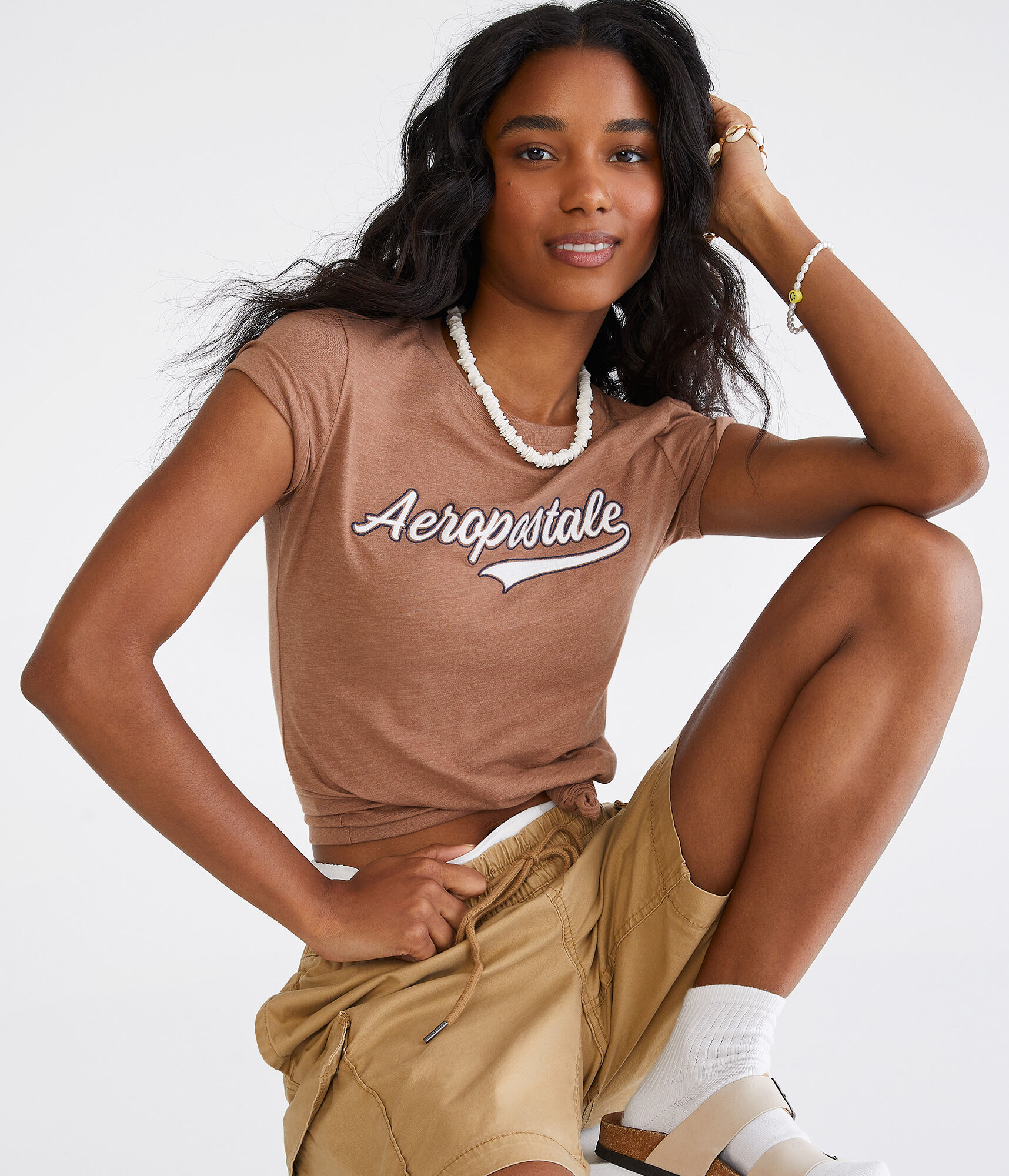 Aeropostale Script Logo Graphic Tee