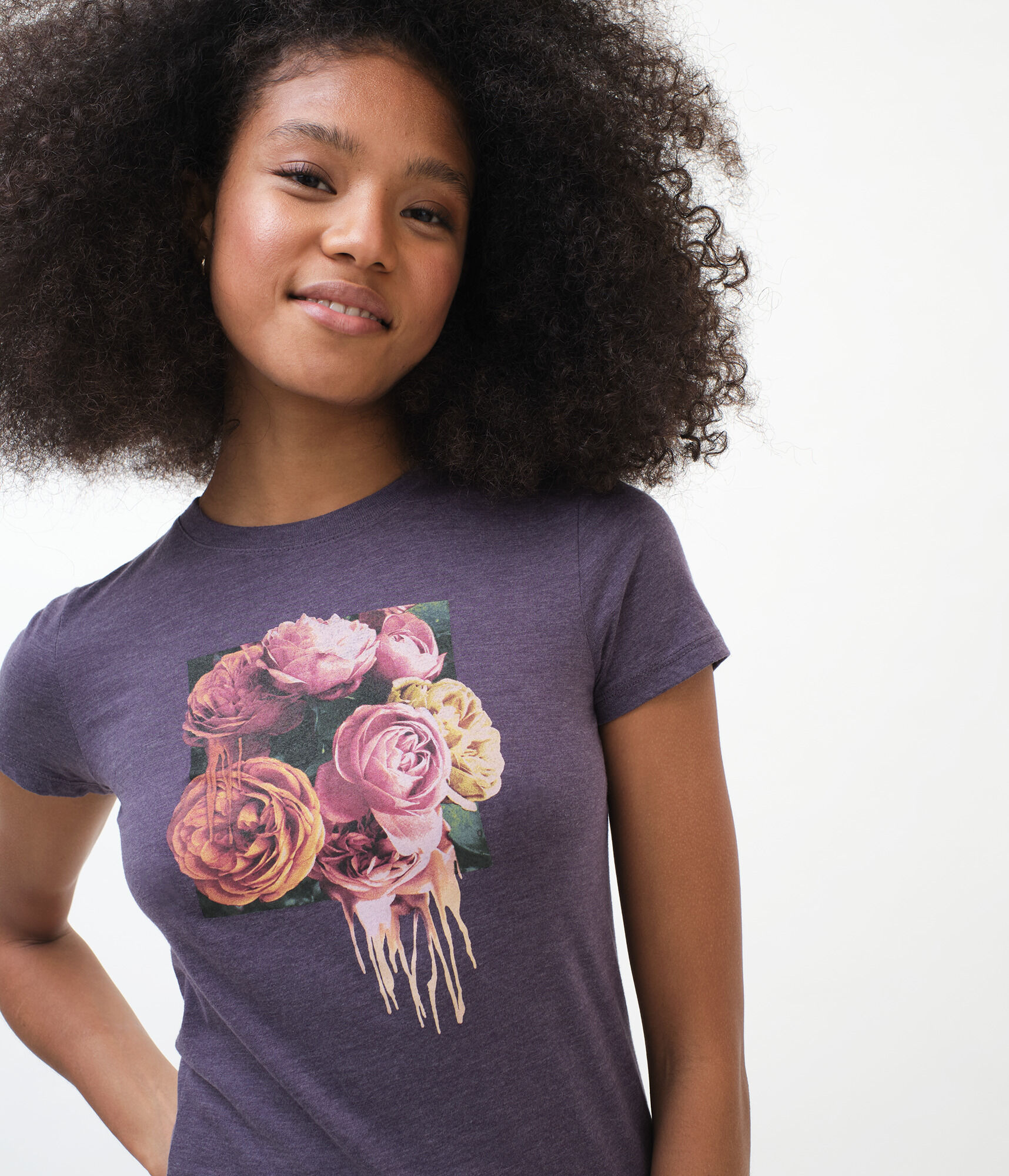 Dripping Flowers Graphic Tee