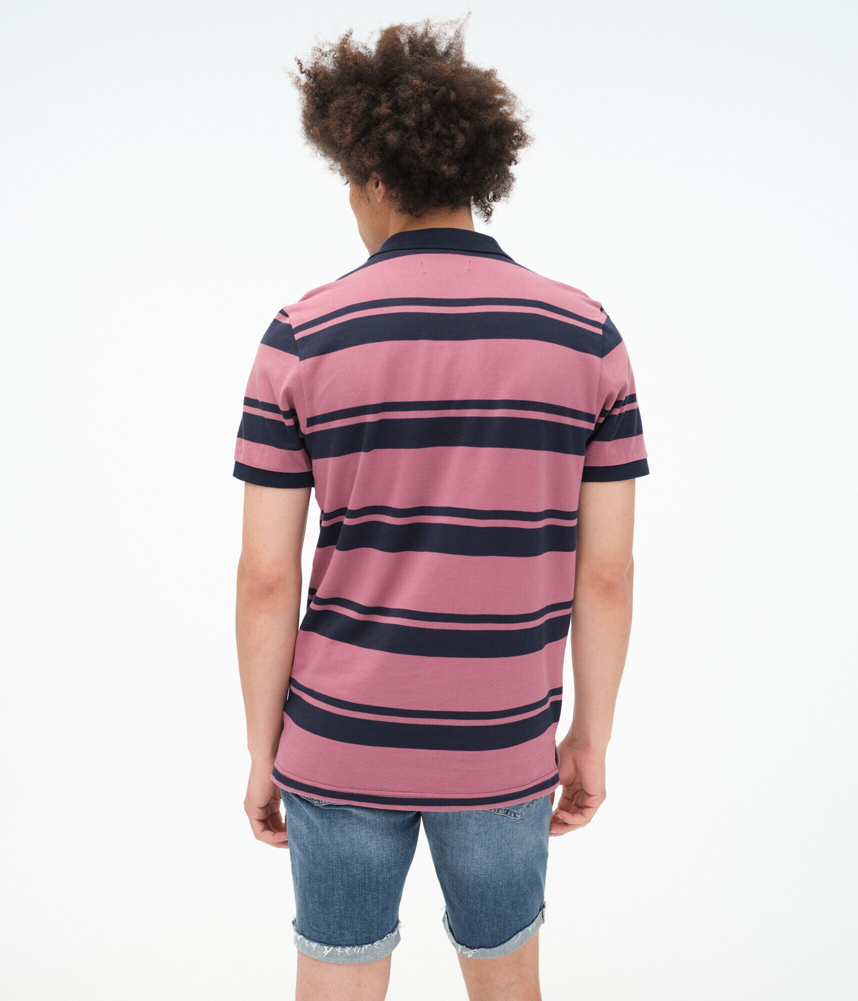 Mixed Stripe Piqu&eacute; Polo