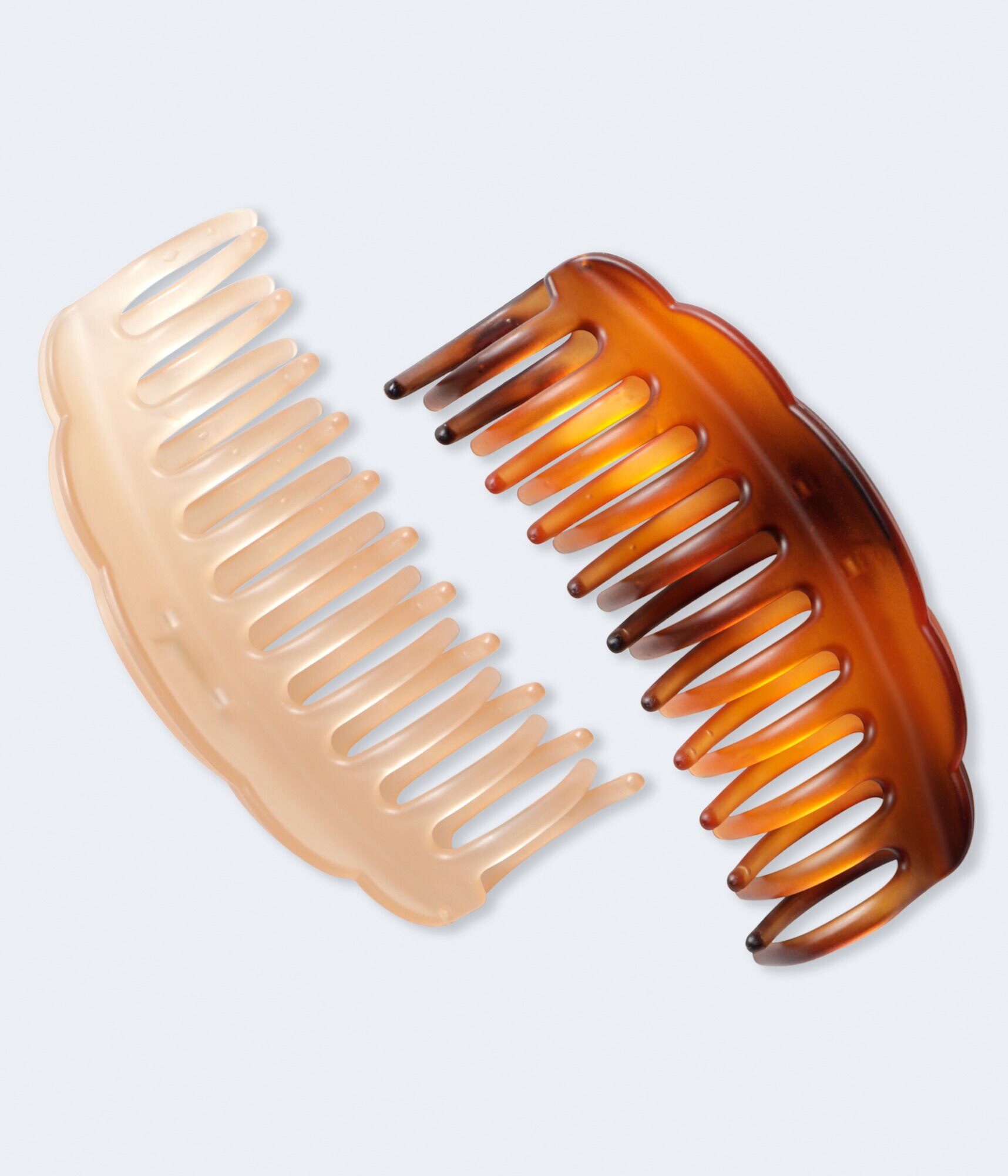 Large Scallop-Edge Claw Hair Clip 2-Pack