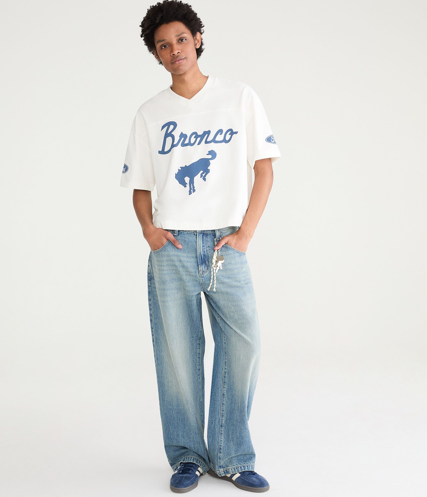 Ford Bronco Boxy V-Neck Graphic Jersey