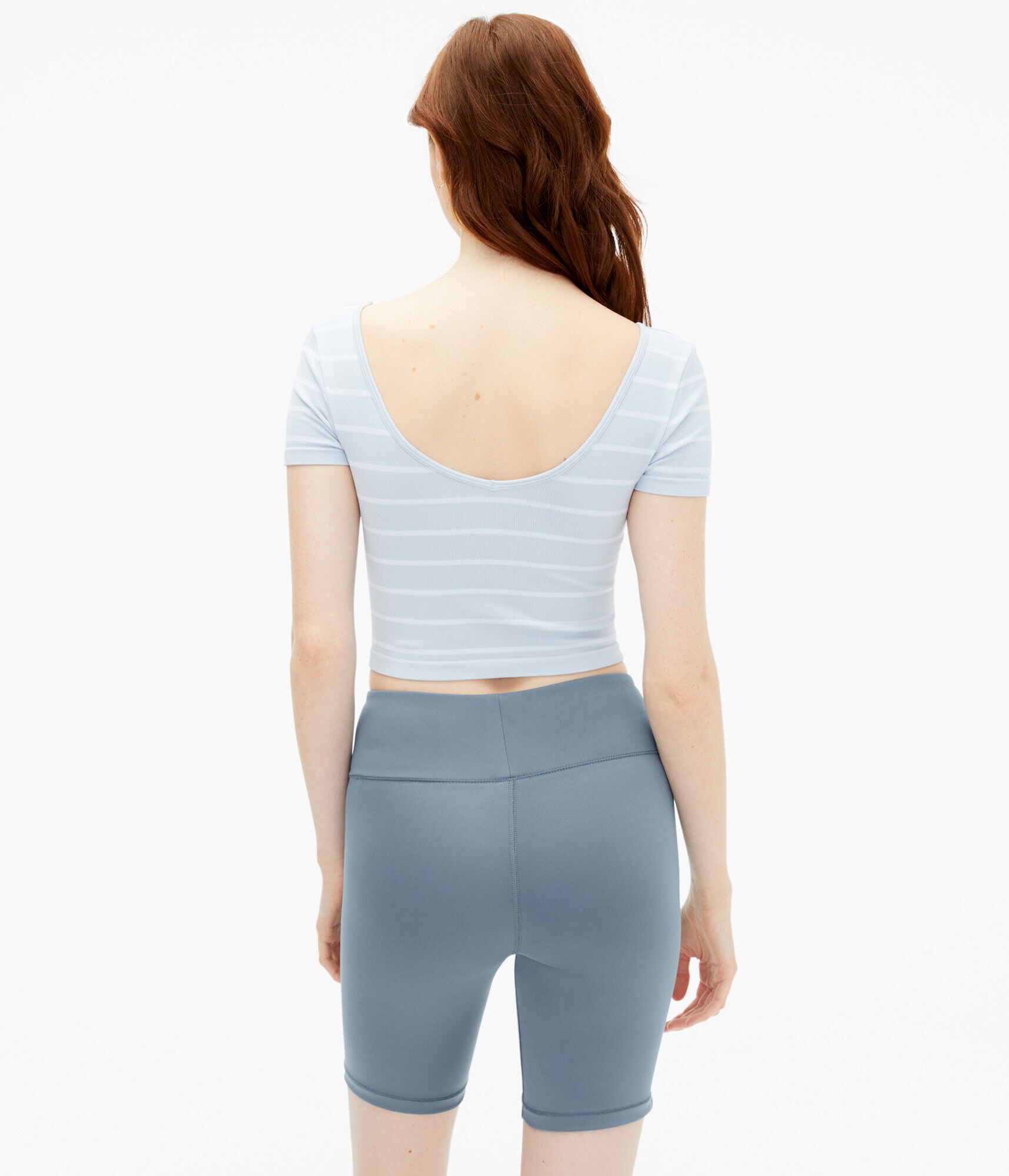 Striped Wear 3 Ways Cropped Tee