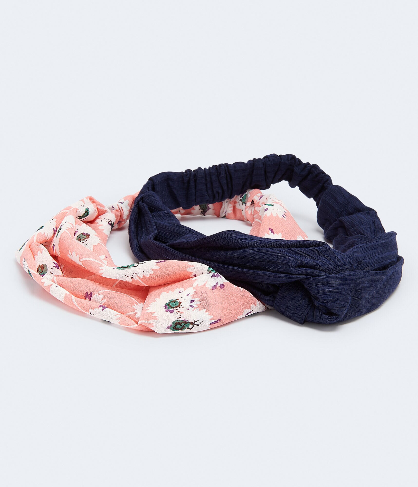 Floral &amp; Ribbed Headband 2-Pack