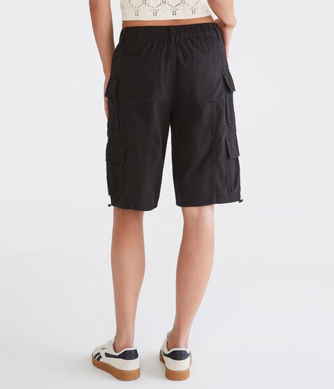Twill Cargo Bermuda Shorts