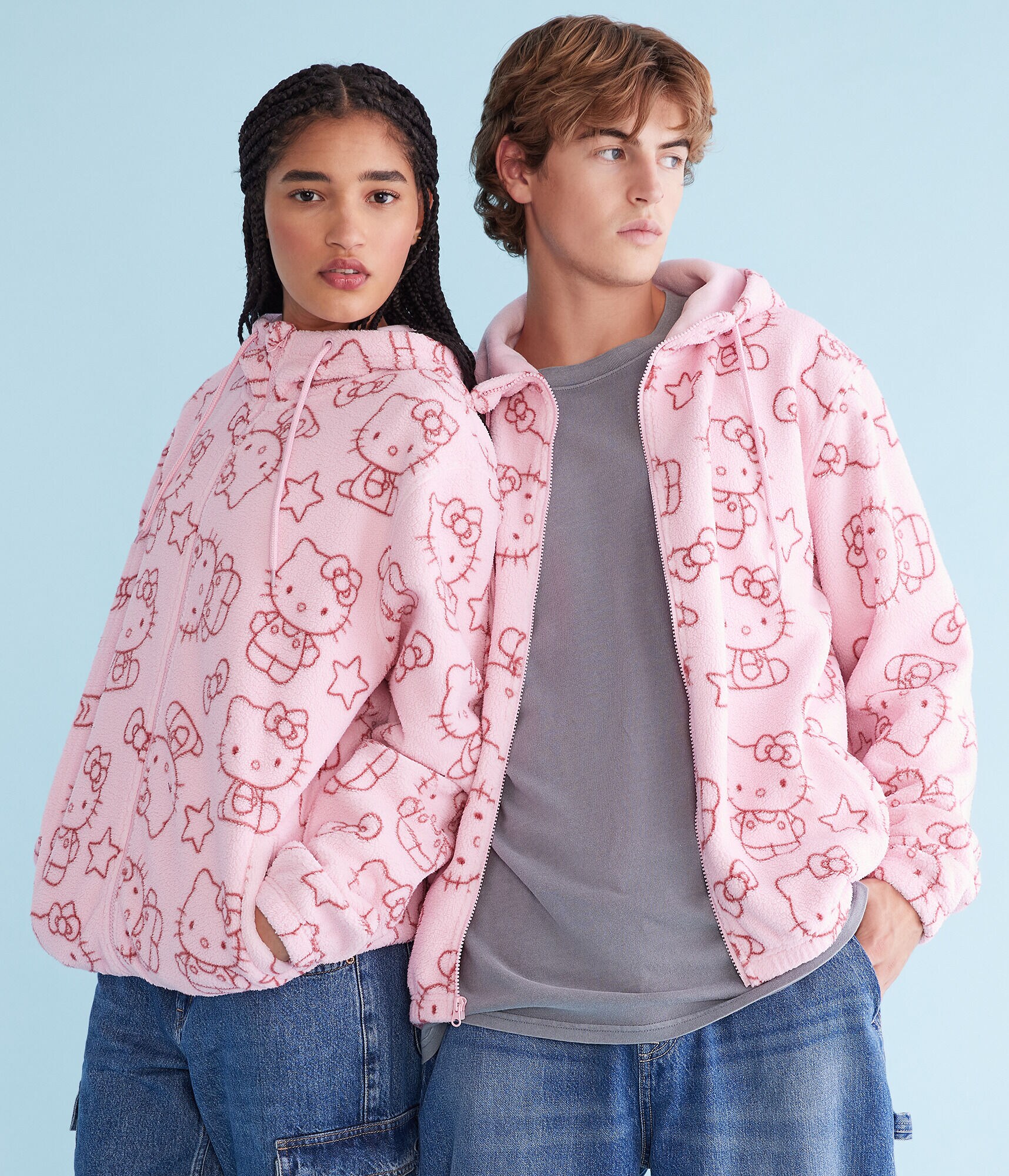 Hello Kitty Sherpa Full-Zip Hoodie