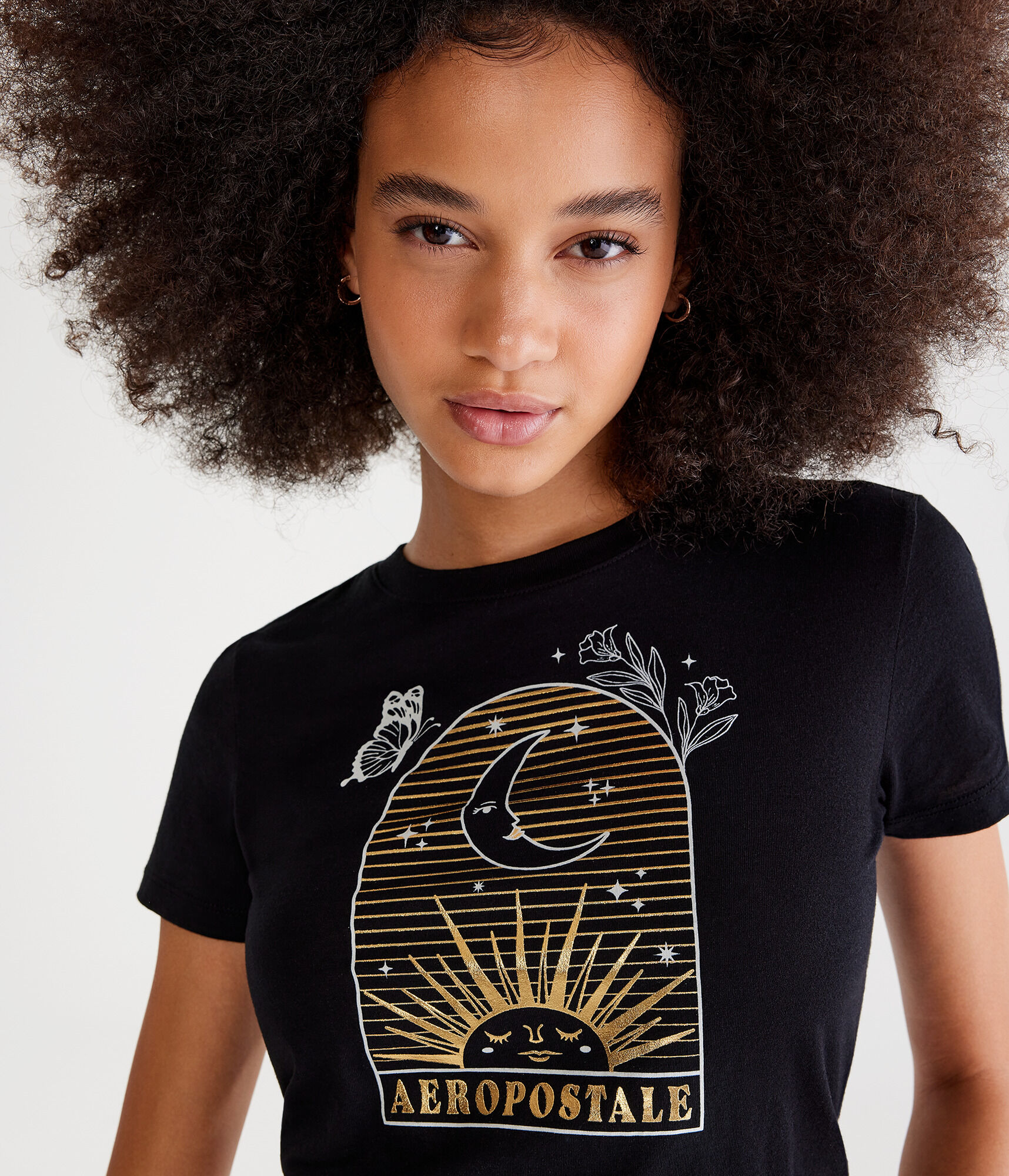Aeropostale Celestial Foil Graphic Tee