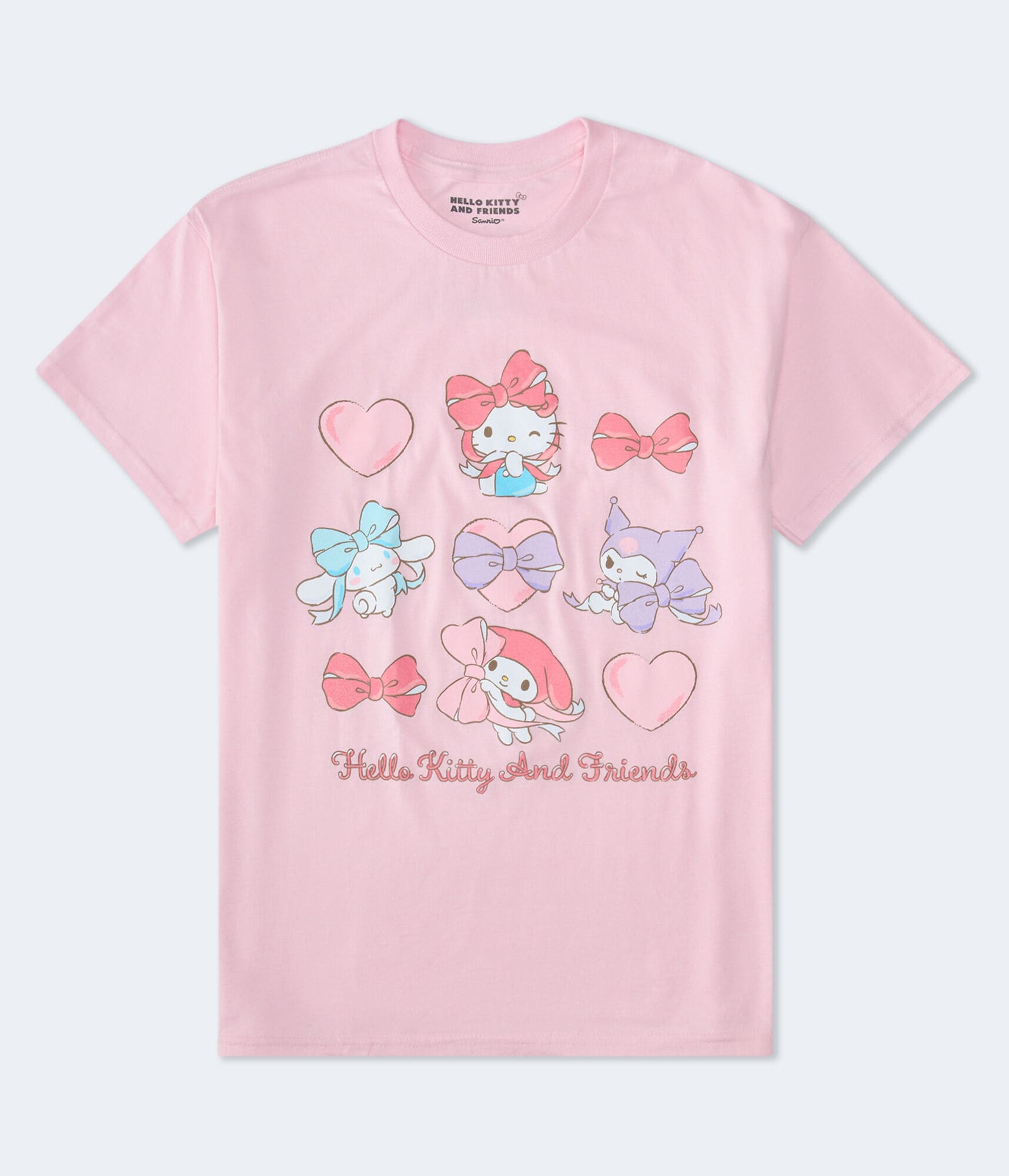 Hello Kitty And Friends Bows Oversized Graphic Tee