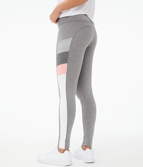 Heathered Colorblocked Pocket Leggings Heathered Colorblocked Pocket Leggings