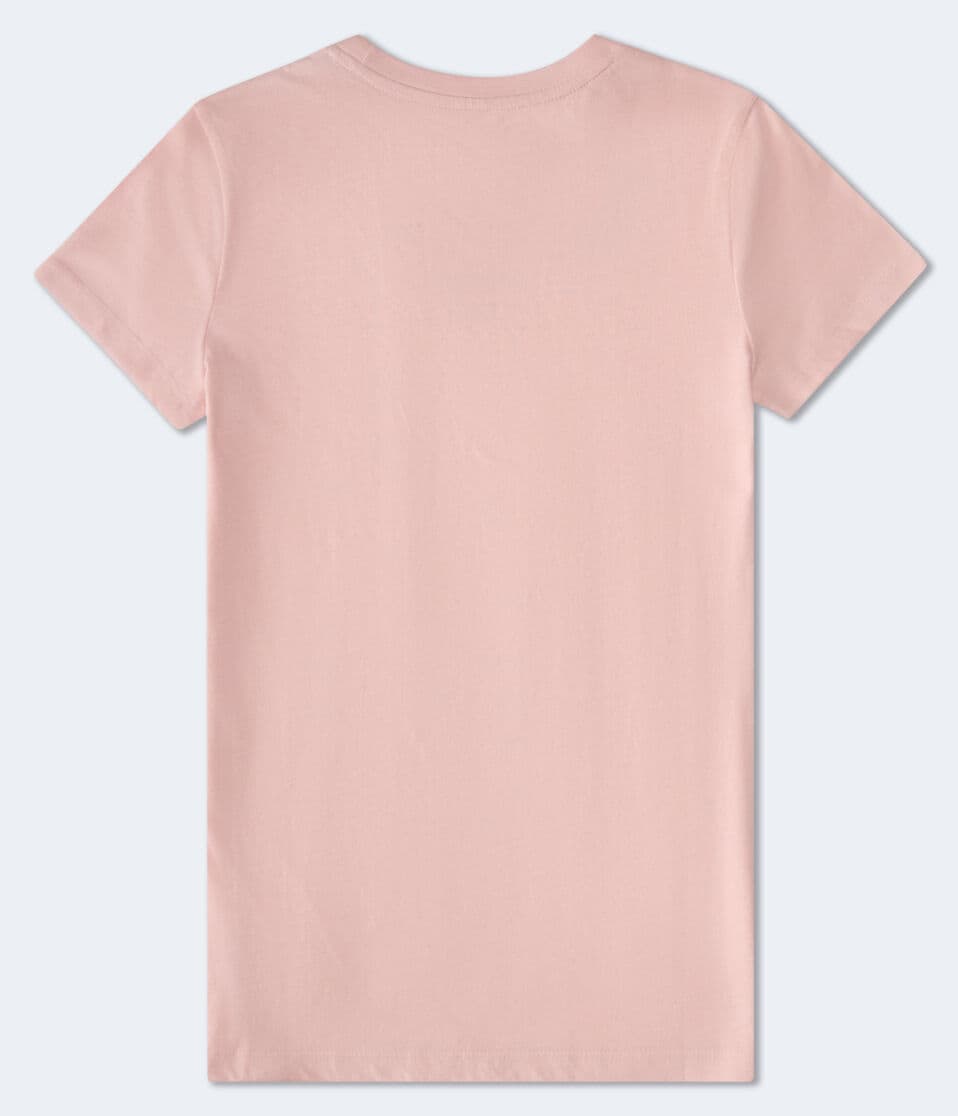 Aeropostale Script Glitter Graphic Tee