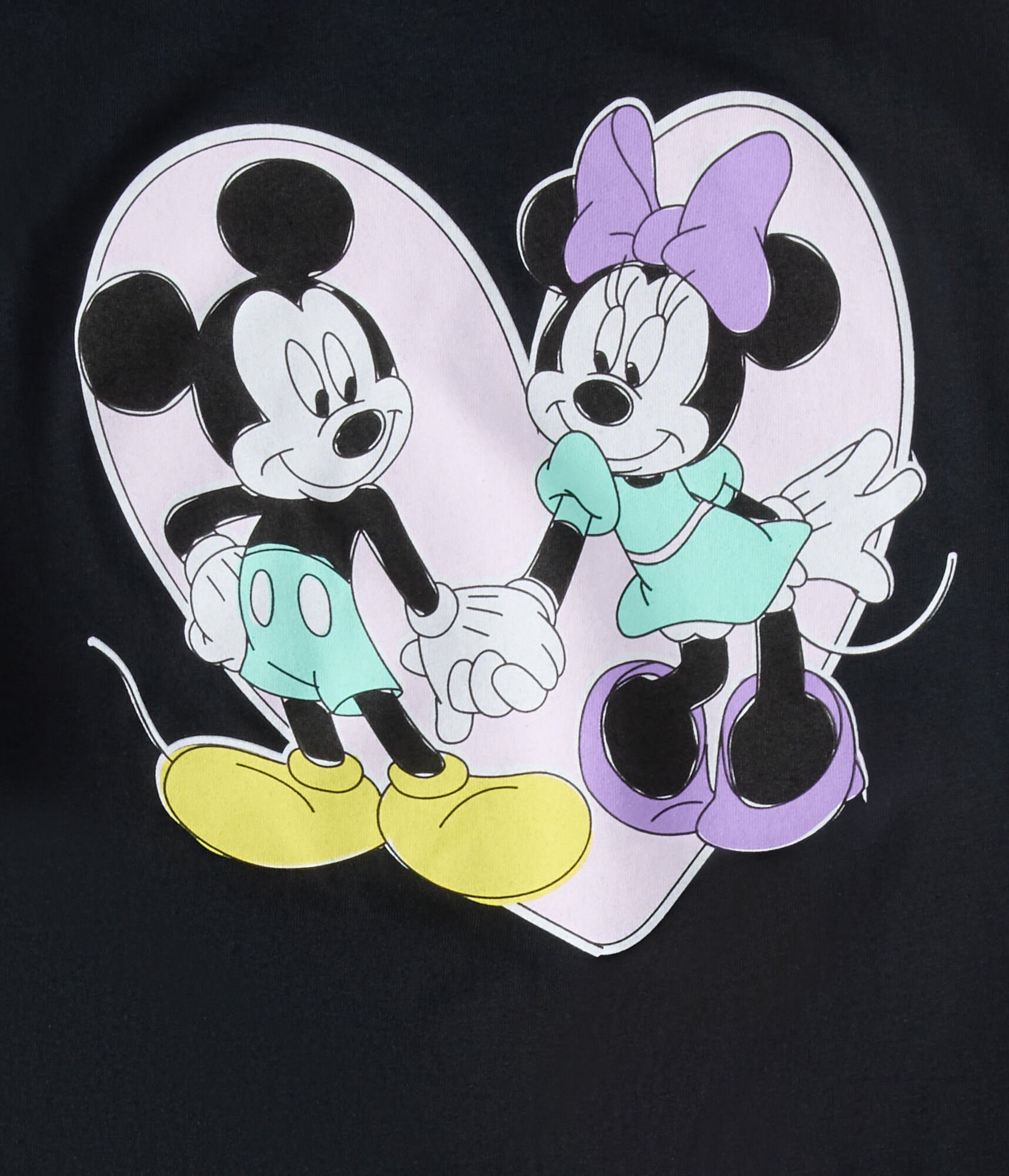 Mickey & Minnie Cropped Graphic Tee
