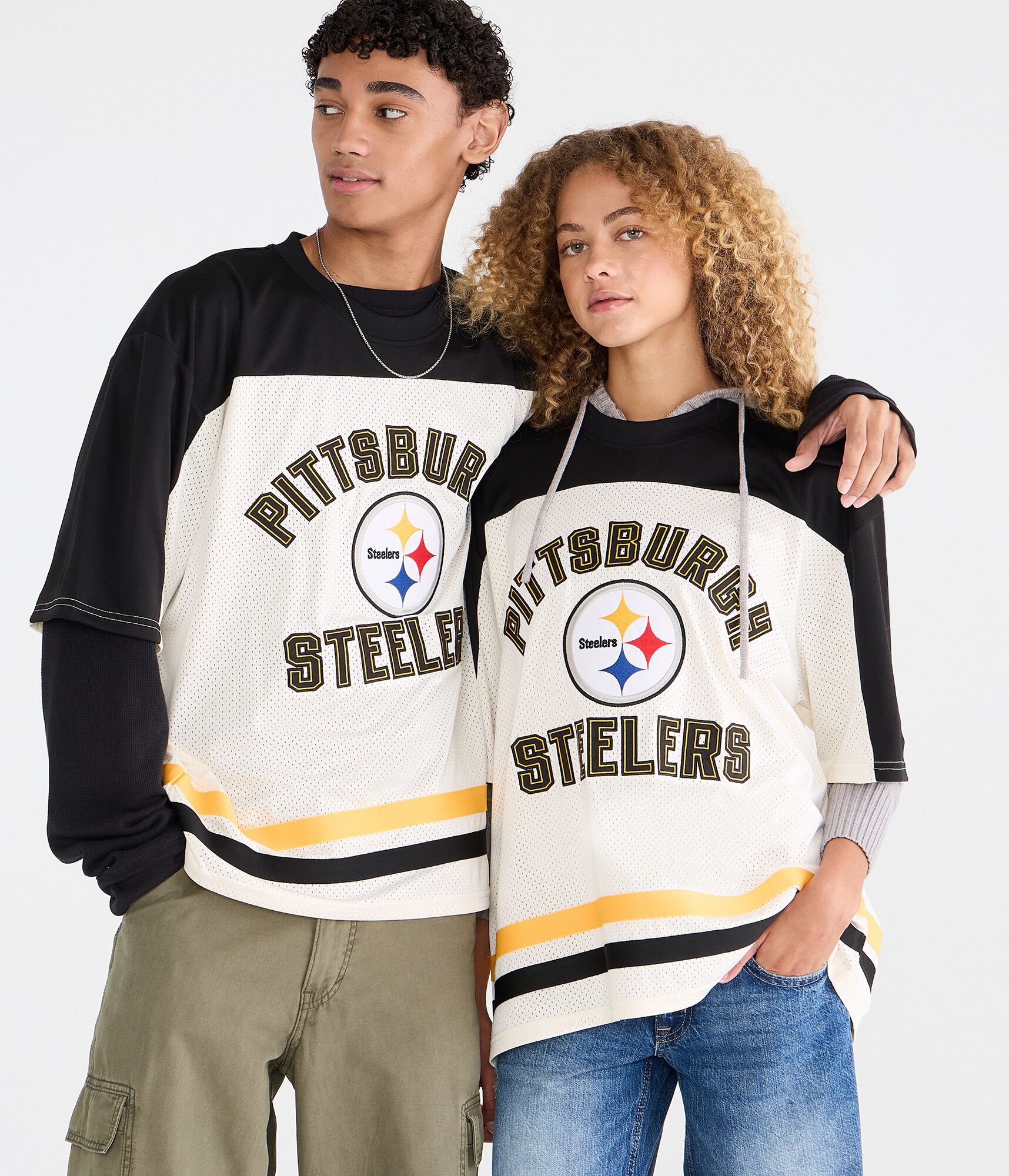 Pittsburgh Steelers Colorblock Mesh Top