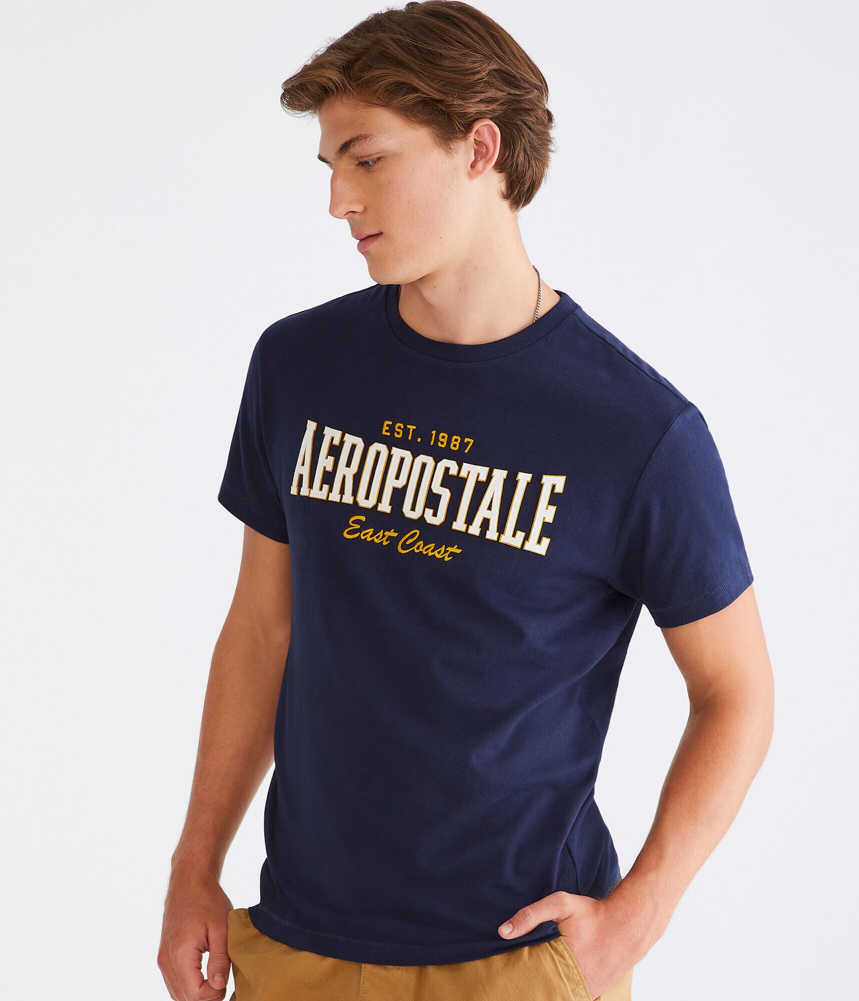 Aeropostale East Coast Appliqu&eacute; Graphic Tee