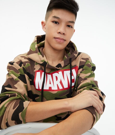 Marvel Camo Pullover Hoodie