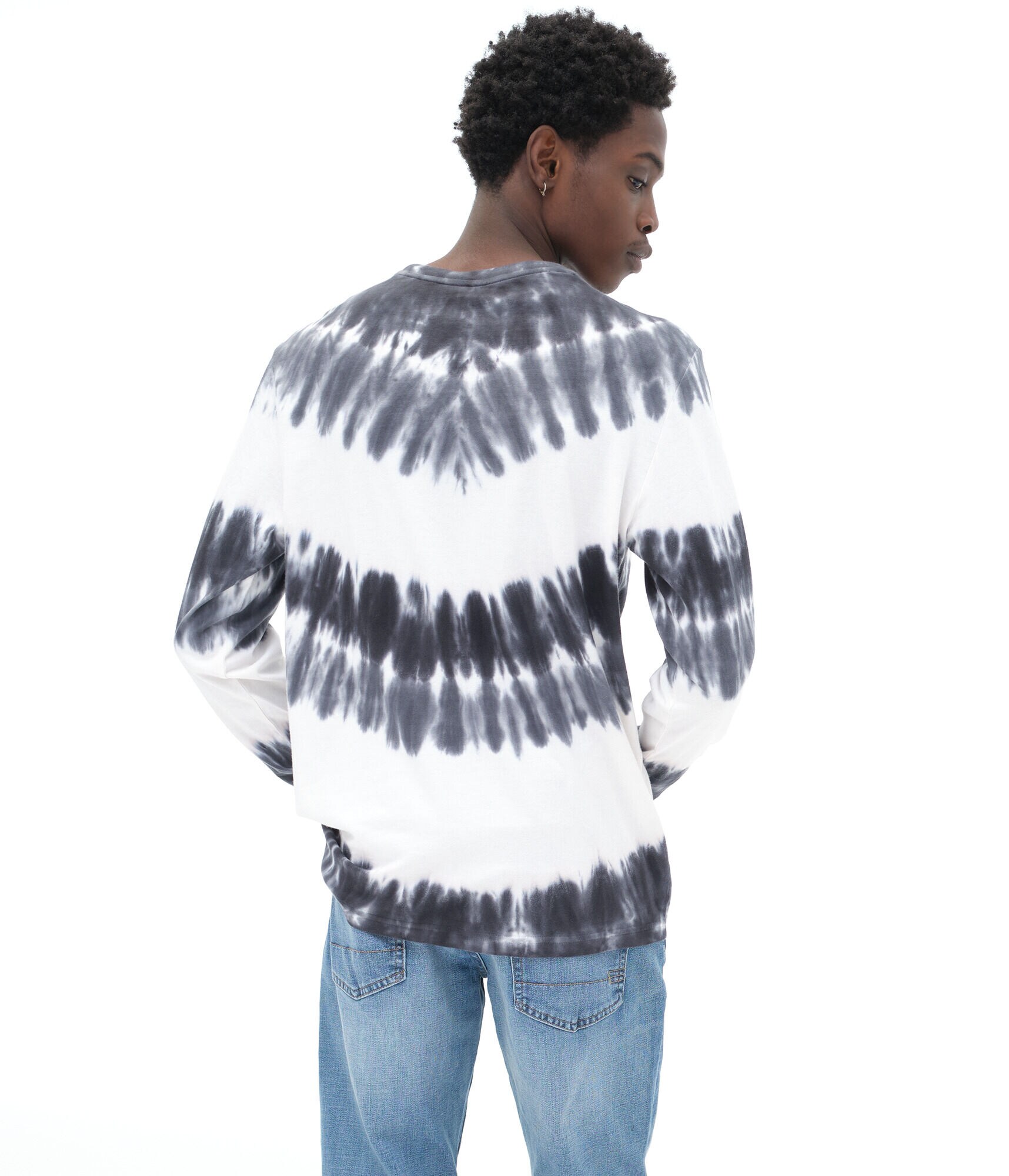 Long Sleeve Tie-Dye Crew Tee
