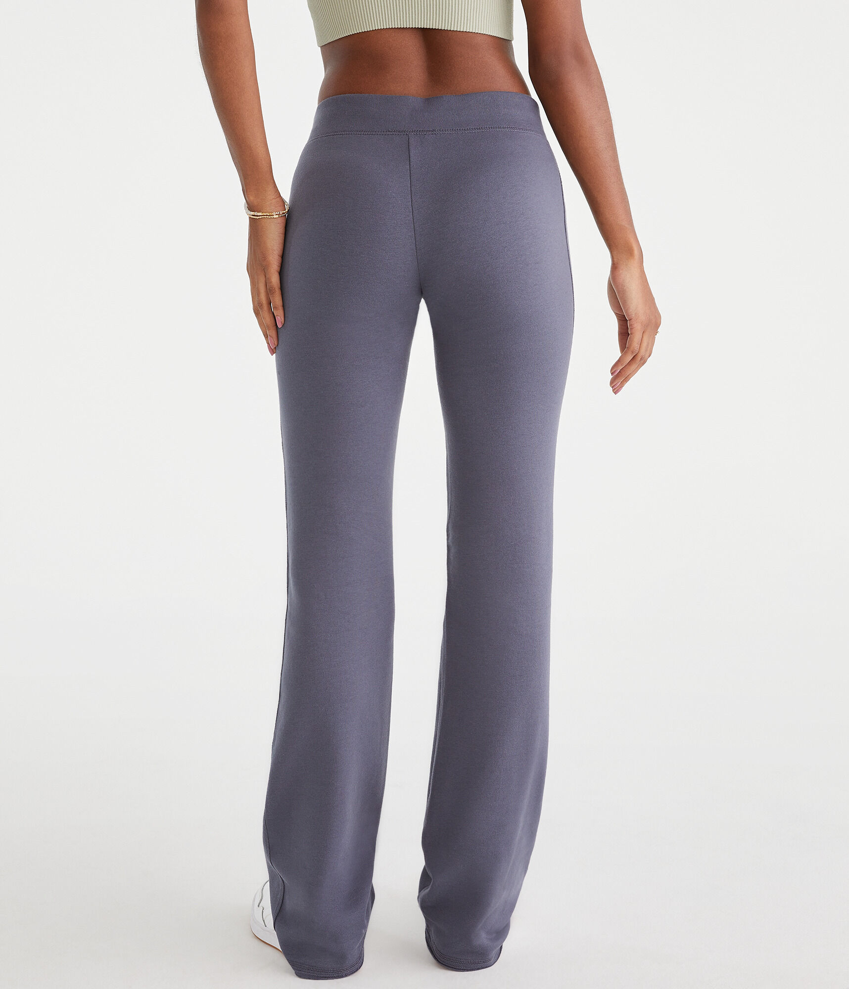 Solid Fit & Flare Sweatpants