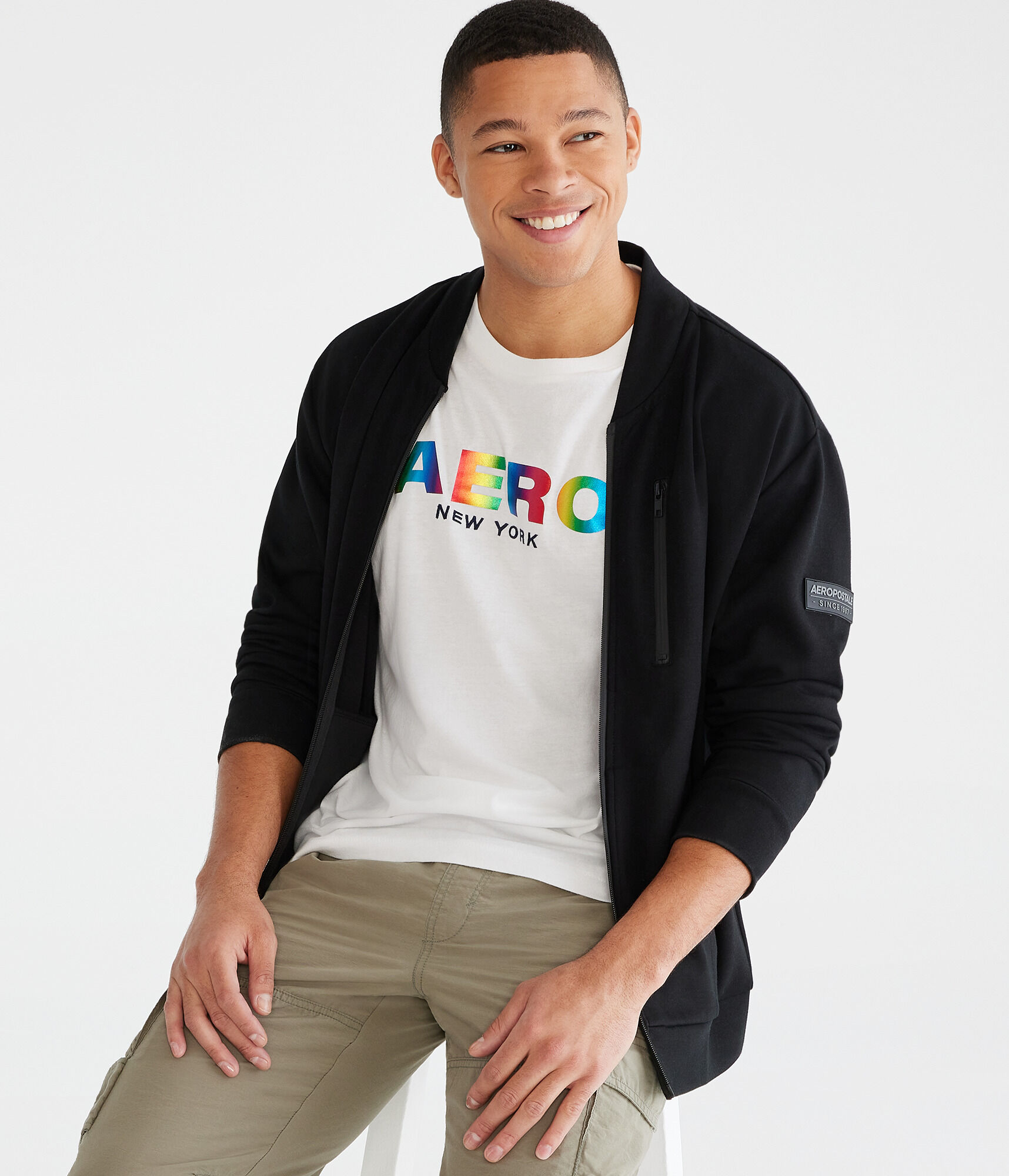 Aero Rainbow Foil Pride Graphic Tee