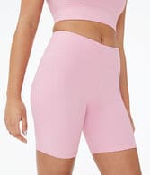 Ribbed High-Rise Bike Shorts