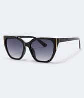 Metal Stripe Cateye Sunglasses