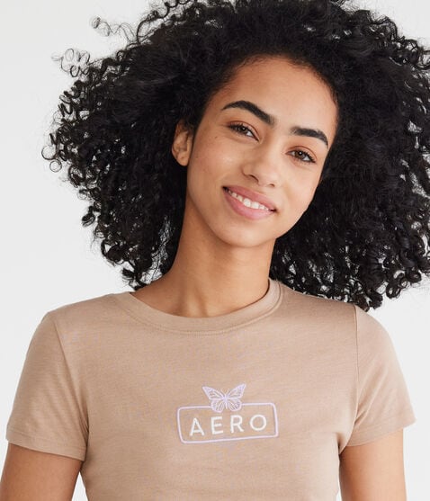 Aero Butterfly Box Logo Graphic Tee