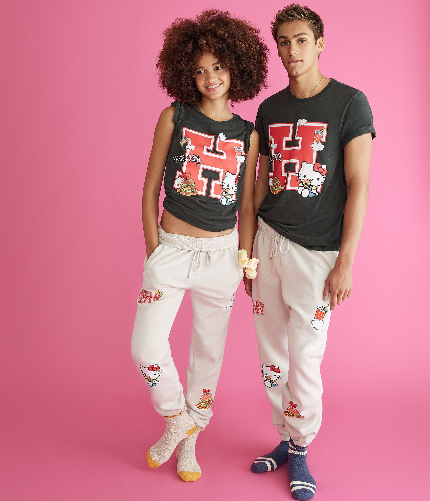 Hello Kitty Large H Oversized Graphic Tee