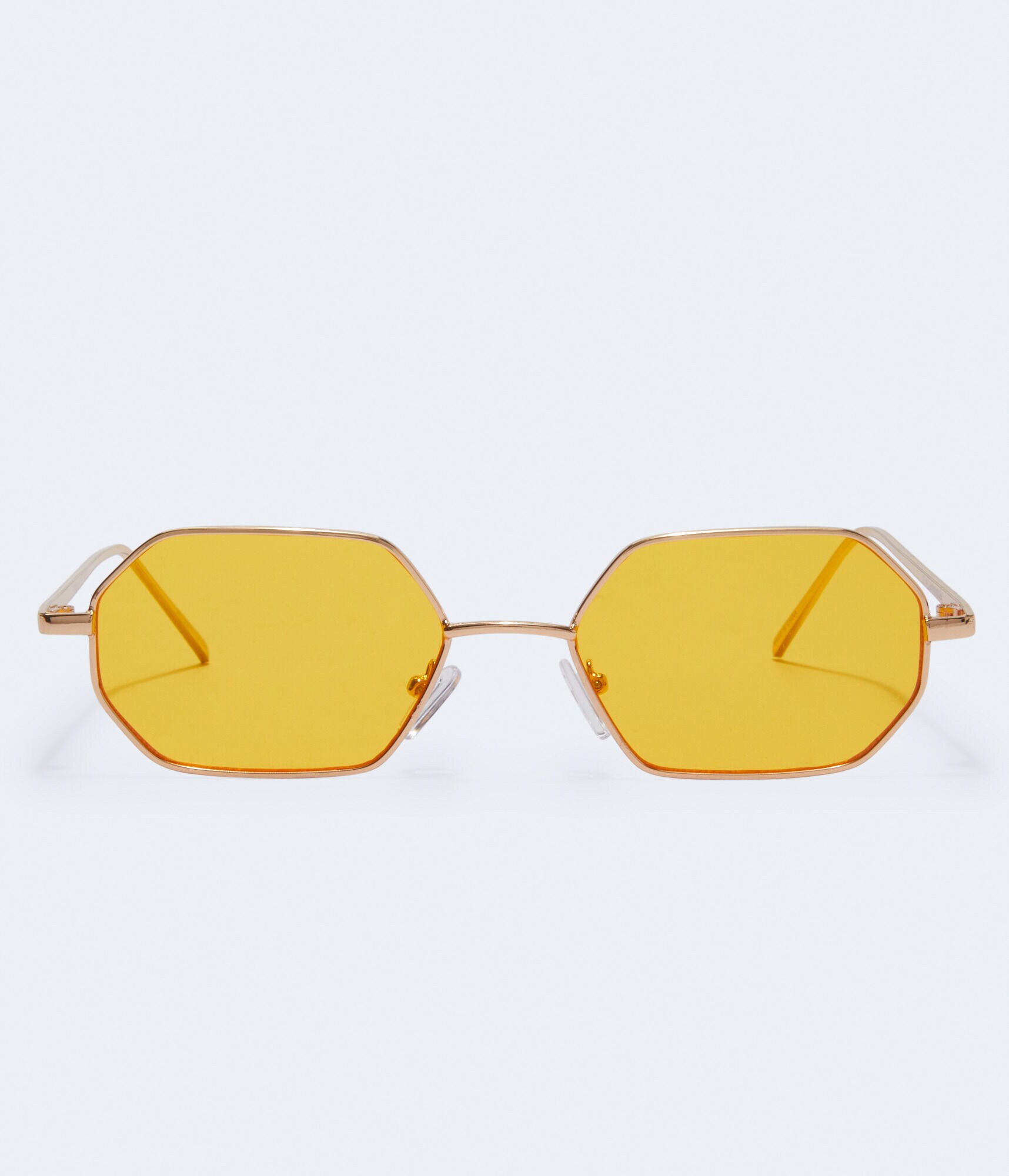 Pop-Color Geometric Sunglasses