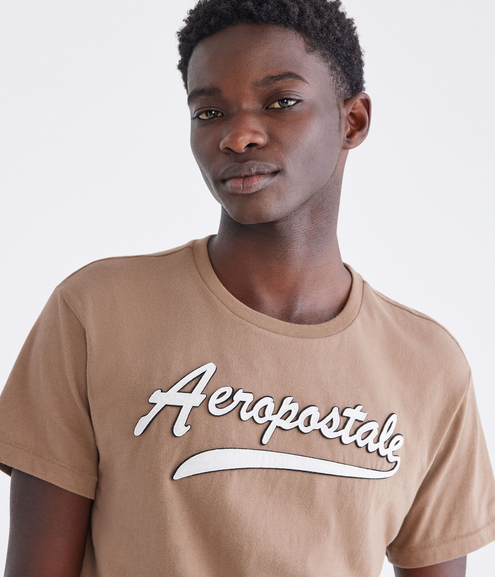 Aeropostale Script Logo Appliqué Graphic Tee
