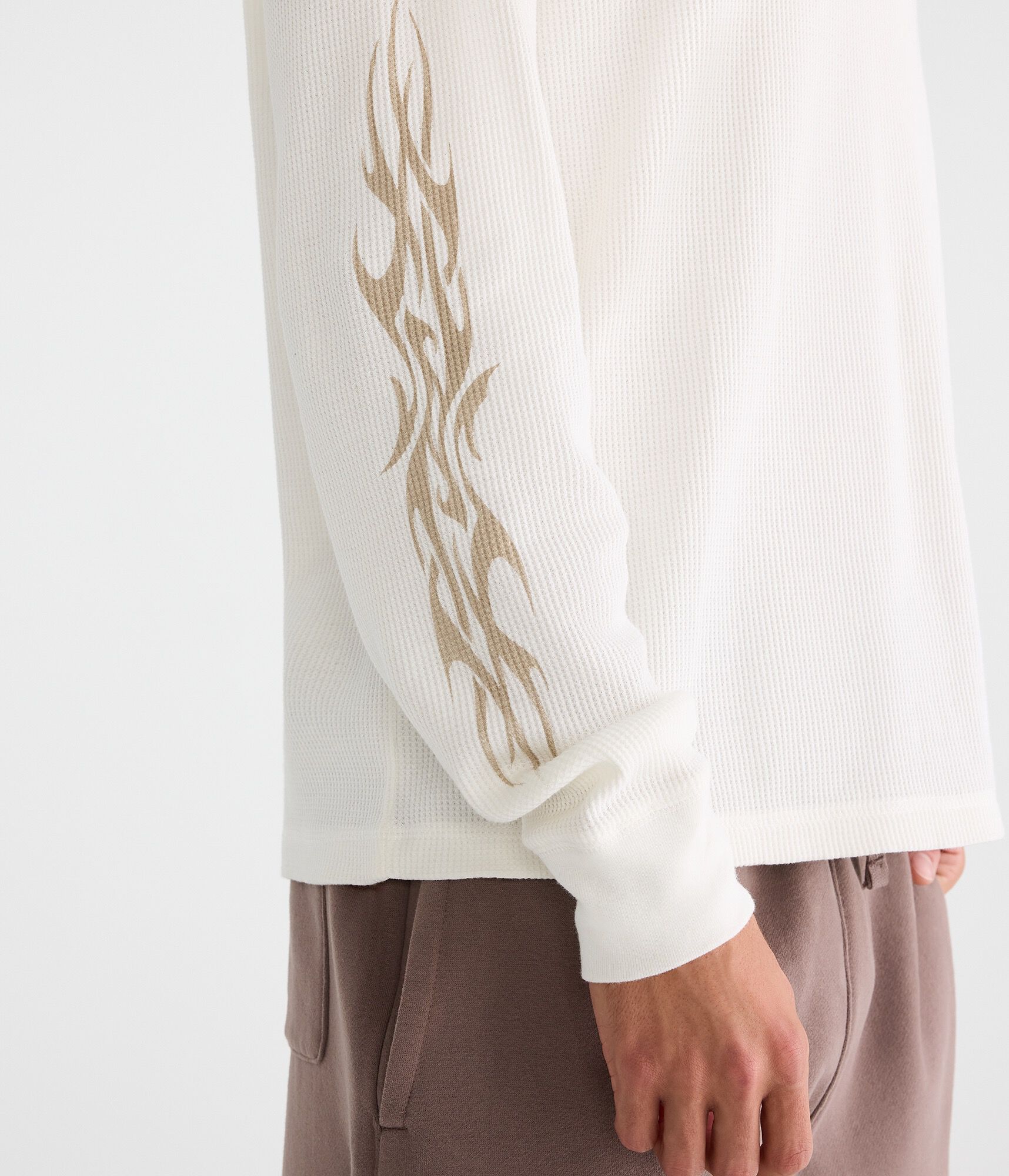 Long Sleeve NYC Tattoo Graphic Thermal Tee