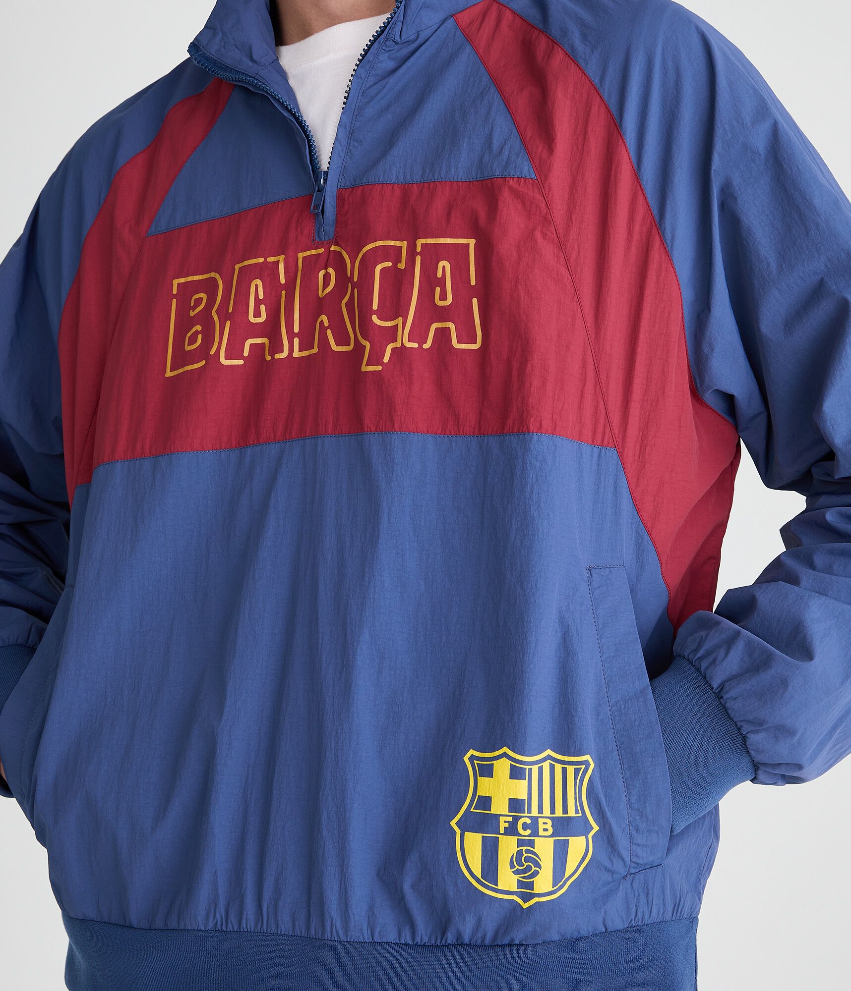 FC Barcelona Quarter-Zip Track Jacket