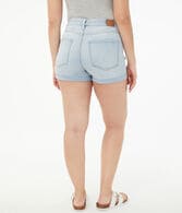 Premium Seriously Stretchy High-Rise Curvy Denim Midi Shorts