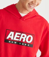 Aero New York Box Logo Pullover Hoodie