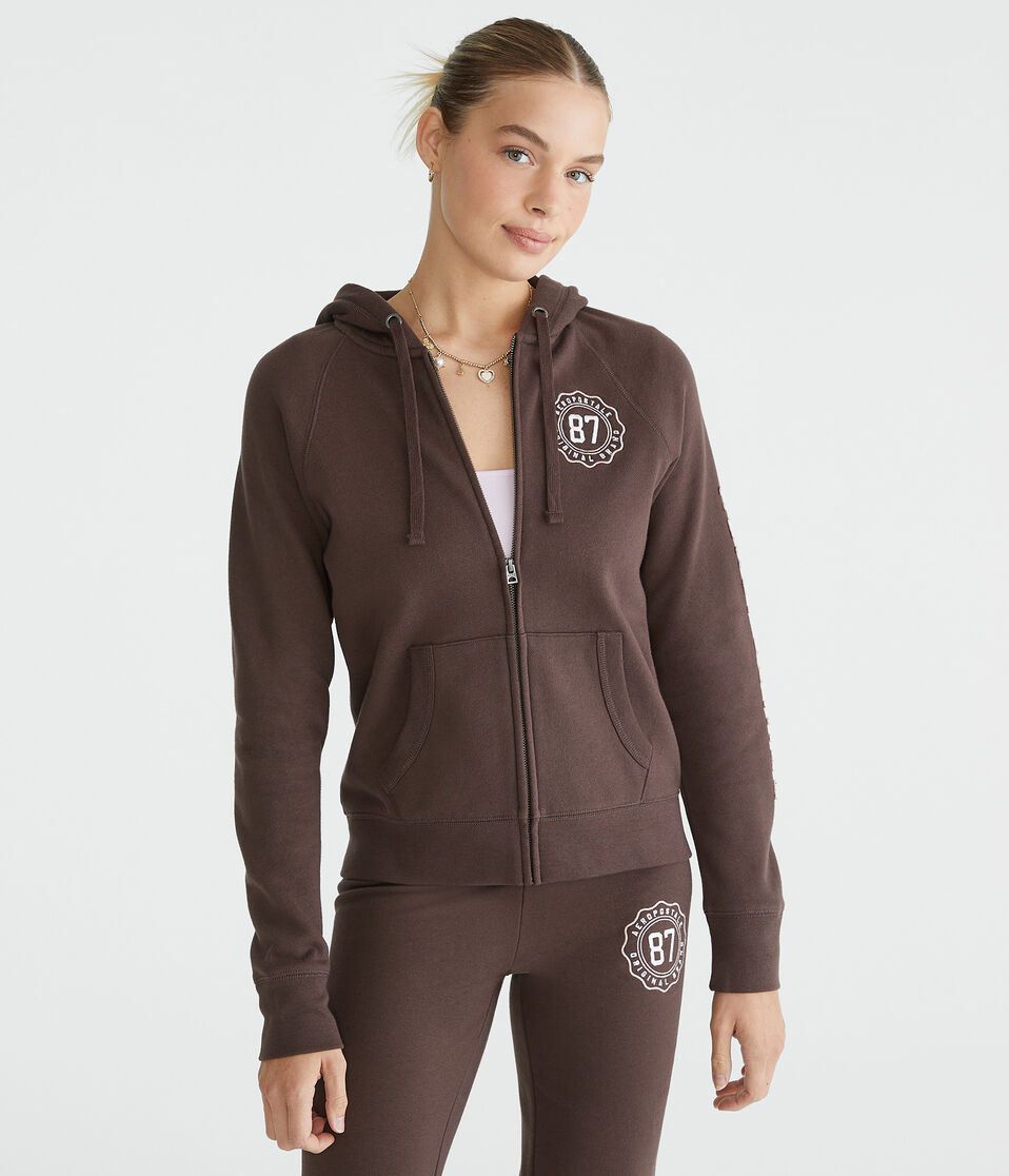 Aeropostale 87 Crest Full-Zip Hoodie
