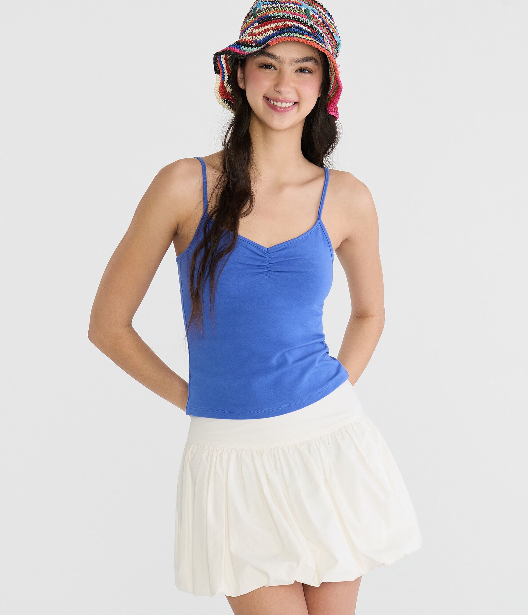 Seriously Soft Cinched V-Neck Cami